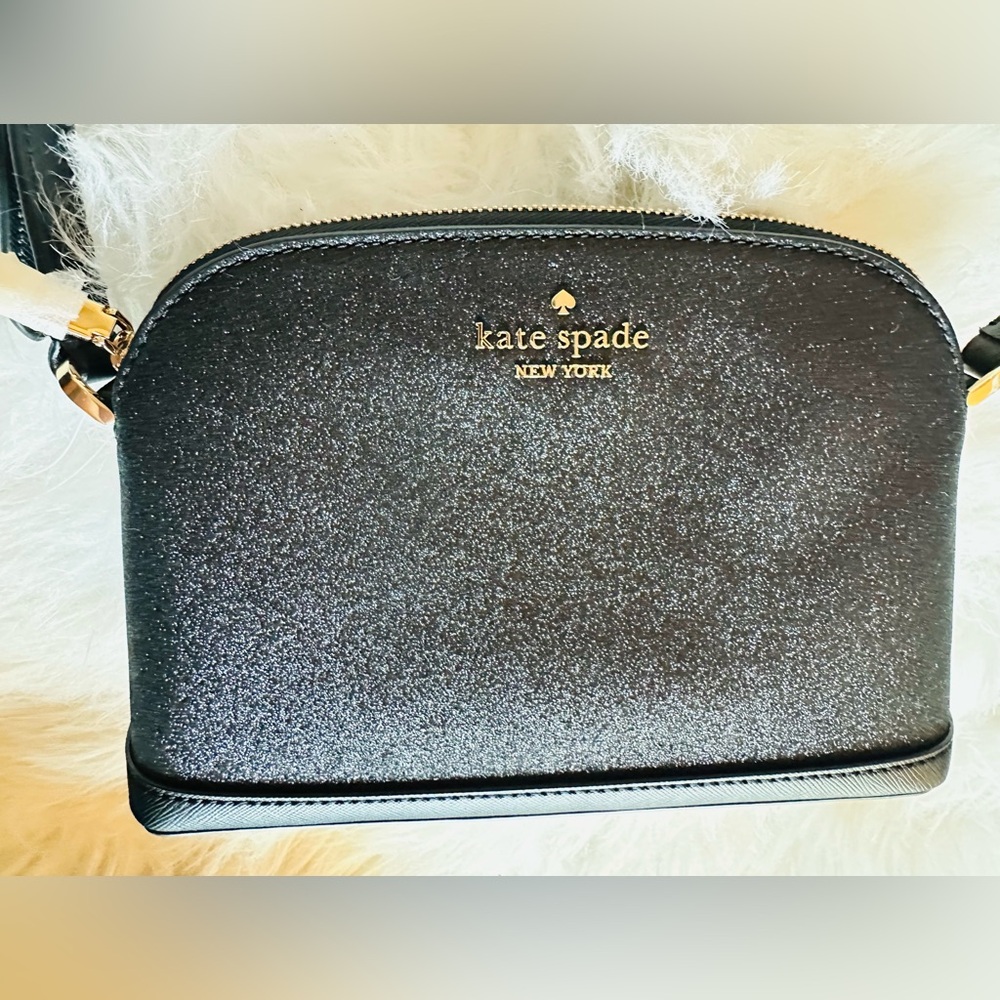 NEW Kate Spade Black crossbody bag with shimmer NEW!